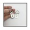 EesTeck 20 Pack D-Ring Steel Picture Hangers Heavy Duty with Screws Picture Frames Double Holes Clasp Picture Hang Solutions, for Hanging Clock Paintings Artwork Picture Frame Hook Photos Mirrors
